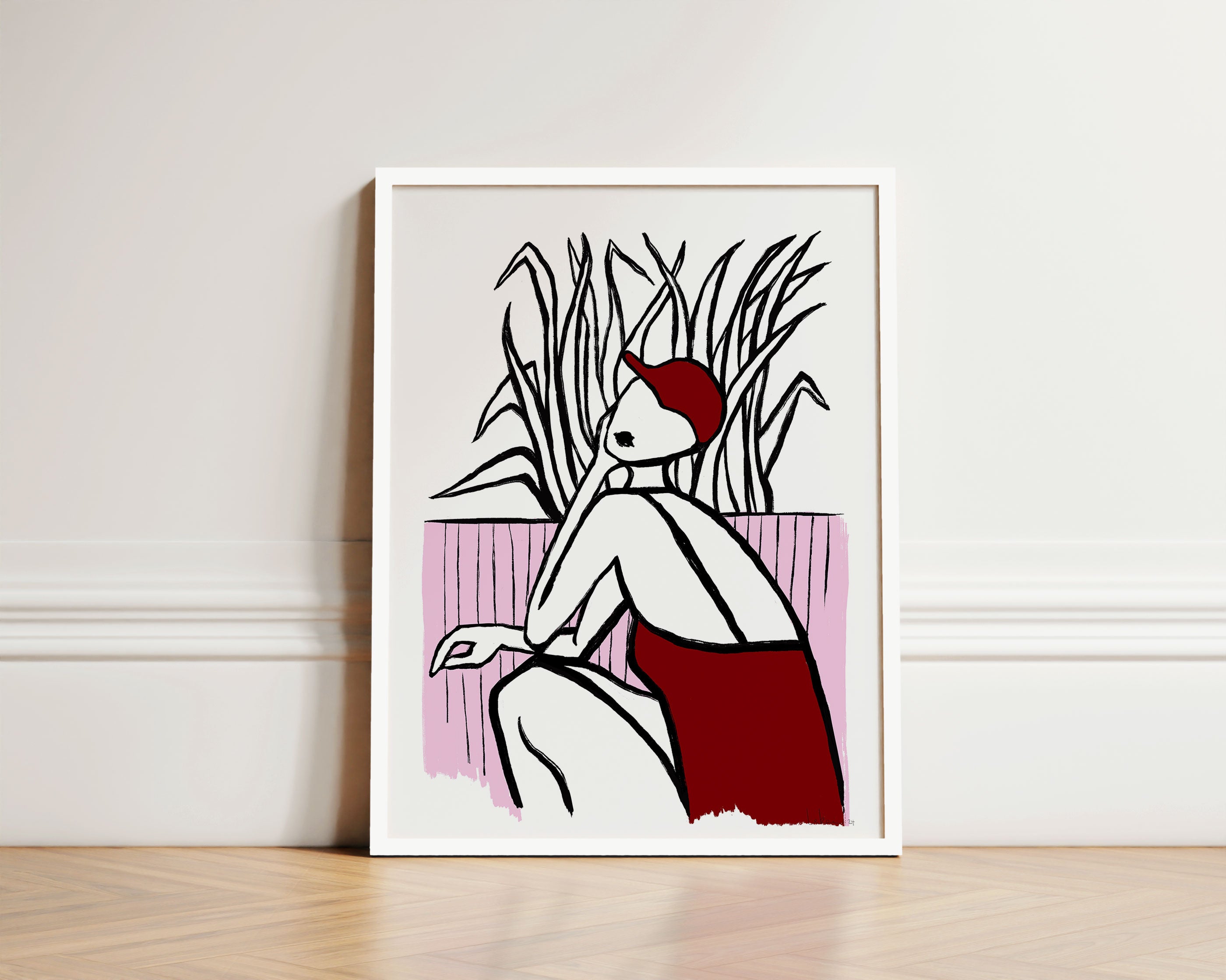 Fine-Art-Print "At the Lake -RedPink"