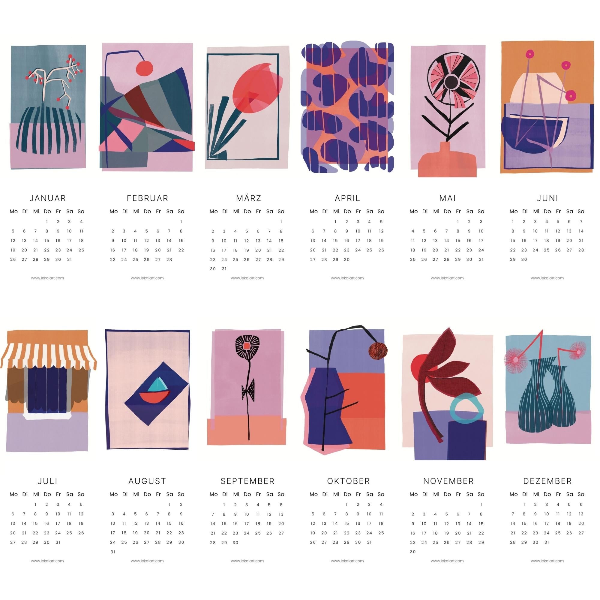 Postkarten-Kalender 2026